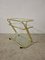 Morex Glass and Gold Metal Trolley, 1980s 8