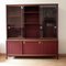 Sideboard in Burgundy Imitation Leather by Umberto Mascagni, 1950s 9
