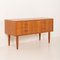 Kleines dänisches Teak Sideboard mit 4 Schubladen, 1960er 5