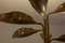 Chandelier with Perforated Brass Leafs by A. Lelii, Italy, 1950s 8