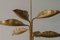 Chandelier with Perforated Brass Leafs by A. Lelii, Italy, 1950s 9