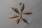 Chandelier with Perforated Brass Leafs by A. Lelii, Italy, 1950s 12