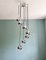 Large Waterfall Chandelier in Chromed Metal by Hans Agne Jakobsson for Hans-Agne Jakobsson AB Markaryd, 1960s 1