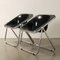 Castelli Plona Chairs in Plastic and Aluminium attributed to Giancarlo Piretti, 1970s, Image 3