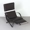 P40 Lounge Chair in Black Leather and Brass by Osvaldo Borsani for Tecno, 1950s 6