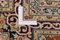 Middle Eastern Hand-Knotted Kashmir Rug in Silk 2