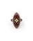 Antiker französischer Ring mit roter Emaille 1