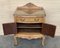 Early 20th Italian Bedside Tables in Light Oak with Two Doors, 1920, Set of 2 5