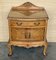 Early 20th Italian Bedside Tables in Light Oak with Two Doors, 1920, Set of 2 2