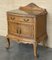 Early 20th Italian Bedside Tables in Light Oak with Two Doors, 1920, Set of 2 3