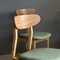 Dining Chairs in Wooden Frame and Fabric Seat, 1960s, Set of 5, Image 8