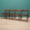 Dänische Teak Stühle von Kai Kristiansen für Fritz Hansen, 1970er, 4er Set 1