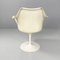American Space Age Tulip Chairs in White Plastic and Metal by Eero Saarinen for Knoll, 1970s, Set of 2 5