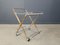 Brass and Acrylic Glass Serving Trolley, 1970s, Image 2