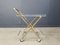 Brass and Acrylic Glass Serving Trolley, 1970s, Image 9