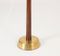 Brass and Mahogany Floor Lamps by Hans Bergström, 1950s, Set of 2 8