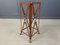 Iron and Faux Leather Side Table in the style of Jacques Adnet, 1970s, Image 1