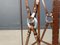 Iron and Faux Leather Side Table in the style of Jacques Adnet, 1970s, Image 9