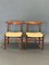 Vintage Chairs Model W2 by Hans J. Wegner for C.M. Madsen, Set of 2 1