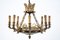 Brass Chandelier, France, 1940, Image 1