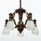 Czech Brass Chandelier attributed to Pavel Janák, 1920s, Image 2