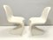 Set of Vintage Ivory Plastic Side Chairs, 1990s 5