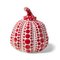 Pumpkin Sculpture in Red and Yellow by Yayoi Kusama 1