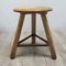 Tabouret Industriel Vintage en Bois 1