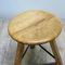 Industrieller Vintage Holzhocker 3