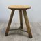 Vintage Industrial Wooden Stool 5