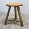 Industrieller Vintage Holzhocker 1