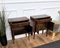 Mid-Century Modern Italian Rustic Wood Nightstands, 1950s, Set of 2 6