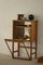 Moderner Dänischer Mid-Century Barschrank aus Eiche mit Grünem Glas, 1960er 2