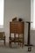 Moderner Dänischer Mid-Century Barschrank aus Eiche mit Grünem Glas, 1960er 12