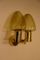 Vintage 2-Armed Brass and Glass Wall Light by Hans-Agne Jakobsson 1