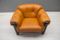 Large Leather & Wood Lounge Chair, 1960s, Image 22