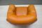 Large Leather & Wood Lounge Chair, 1960s, Image 11