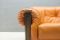 Large Leather & Wood Lounge Chair, 1960s, Image 7