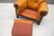Large Leather & Wood Lounge Chair, 1960s, Image 19