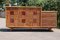 Rattan and Ceramic Sideboard by Audoux-Minnet, France, 1950, Image 4