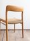 Set of Mid-Century Modern Danish Model 75 Chairs in Oak by Niels O. Møller for J.L. Mollers Møbelfabrik, 1950s 16