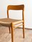 Set of Mid-Century Modern Danish Model 75 Chairs in Oak by Niels O. Møller for J.L. Mollers Møbelfabrik, 1950s 14