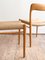 Set of Mid-Century Modern Danish Model 75 Chairs in Oak by Niels O. Møller for J.L. Mollers Møbelfabrik, 1950s 6