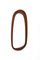 Mid-Century Modern Teak Wall Mirror with Crystal Glass by Glas & Trä, Sweden, 1950s, Image 13