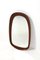 Mid-Century Modern Teak Wall Mirror with Crystal Glass by Glas & Trä, Sweden, 1950s, Image 2
