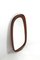 Mid-Century Modern Teak Wall Mirror with Crystal Glass by Glas & Trä, Sweden, 1950s, Image 4