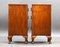 Art Deco Burr Walnut Bedside Chests, 1930s, Set of 2 4