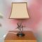 Mid-Century Silver Plated Table Lamp by S. Agudo 1