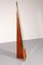 Italian Freestanding Mirror with Brass and Oak, 1960, Image 10