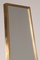 Italian Freestanding Mirror with Brass and Oak, 1960 7